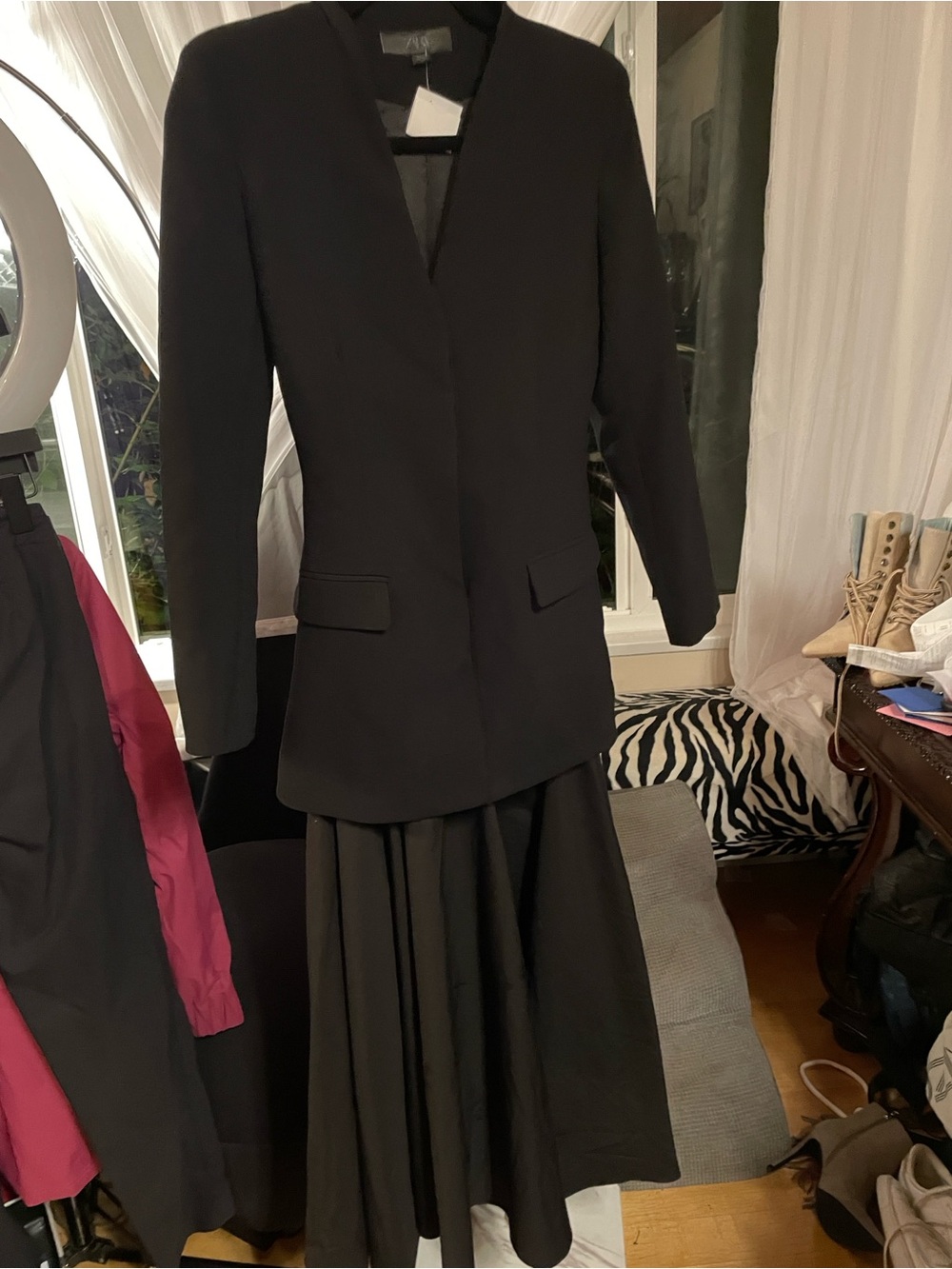 Women's Black Suit Dress - Classic Tailored